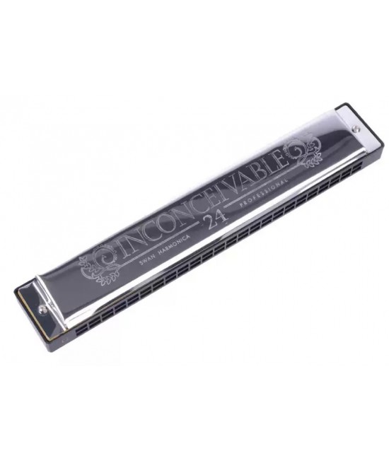 SWAN 天鵝牌 24 孔 高級複音 口琴 Harmonica
